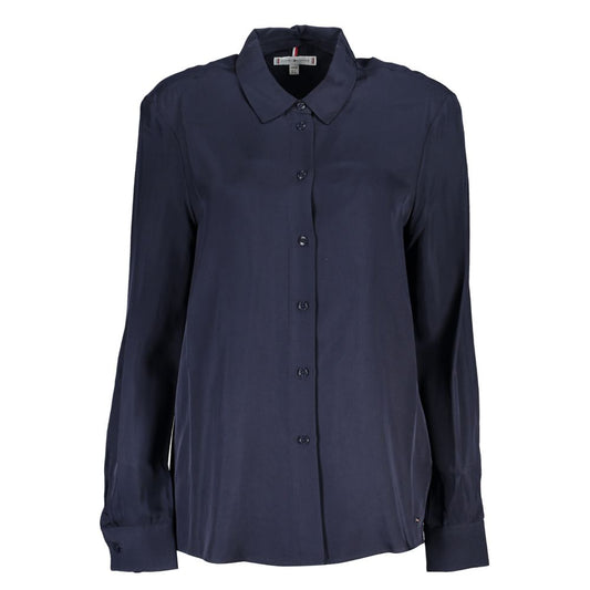 Tommy Hilfiger Blue Viscose Woman Shirt