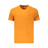 Tricou Napapijri portocaliu din bumbac pentru bărbați