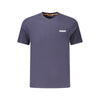 Tricou Napapijri albastru din bumbac pentru bărbați
