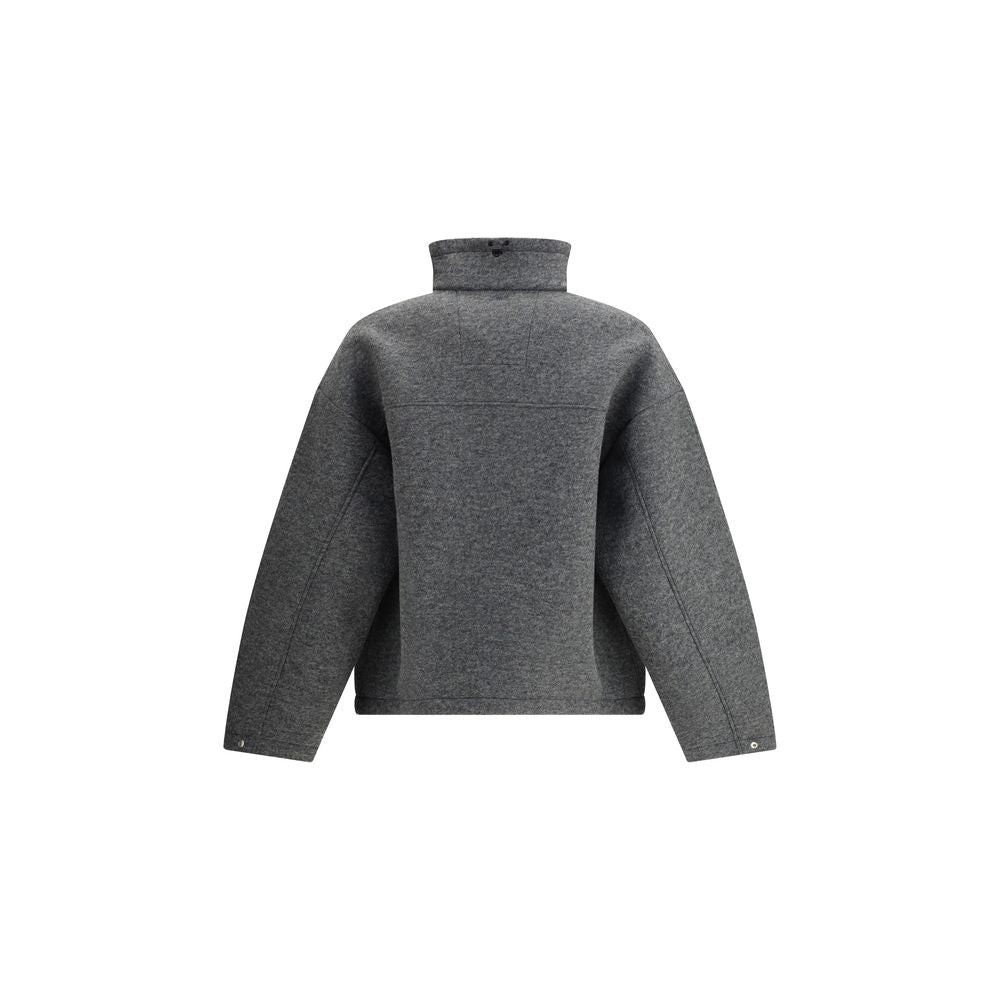 LAMINAR Grey Jacket with High Collar