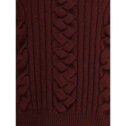Alexander McQueen Bordeaux Pels Cashmere Sweater