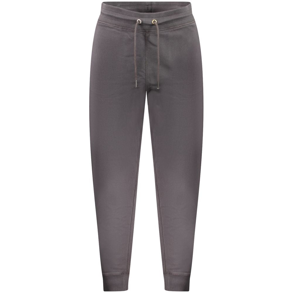 Pantaloni Hugo Boss negri din bumbac