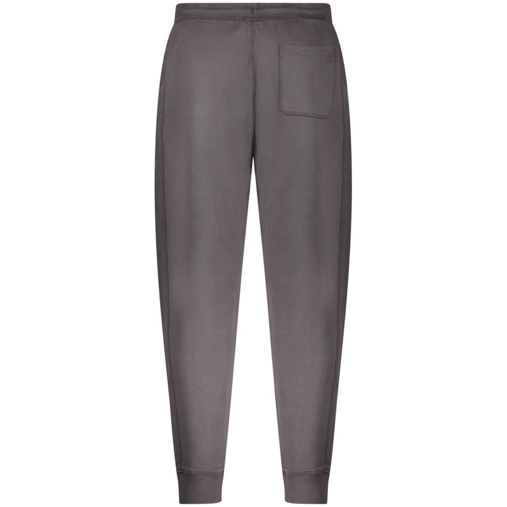 Pantaloni Hugo Boss negri din bumbac