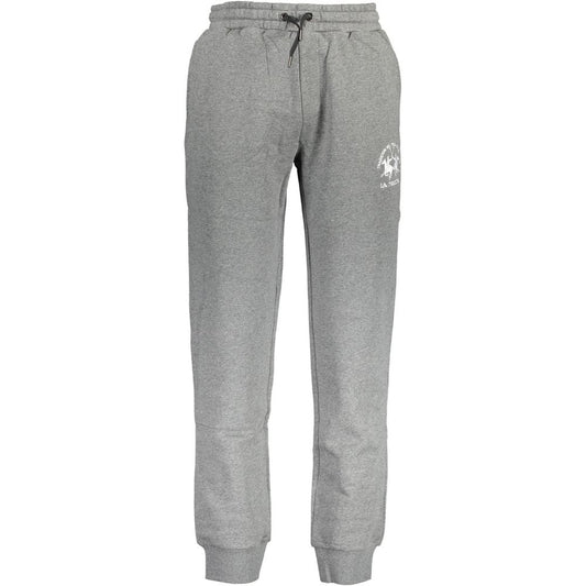 Pantaloni gri din bumbac La Martina