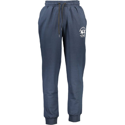 La Martina Blue Cotton Pant