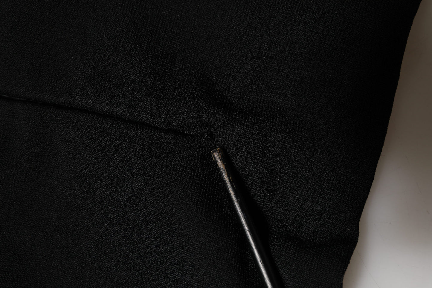 Dolce & Gabbana Black Viscose Turtle Neck Crop Pullover Top