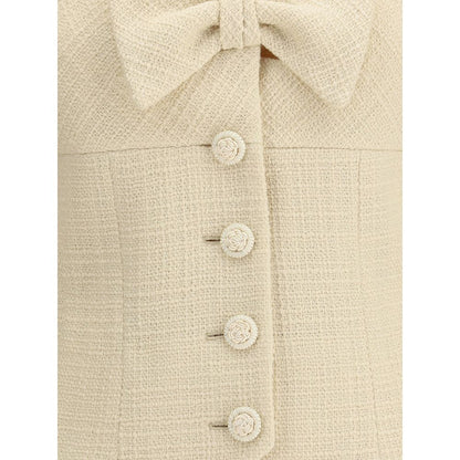 Valentino Cream Fleece Wool Coat