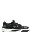Dolce & Gabbana Blue Cotton Denim Logo Low Top Sneakers Shoes