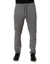 Dolce & Gabbana Cotton Jogger Sweatpants Trouser Gray