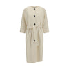 Aftercoat Cream Fleece Wool Coat