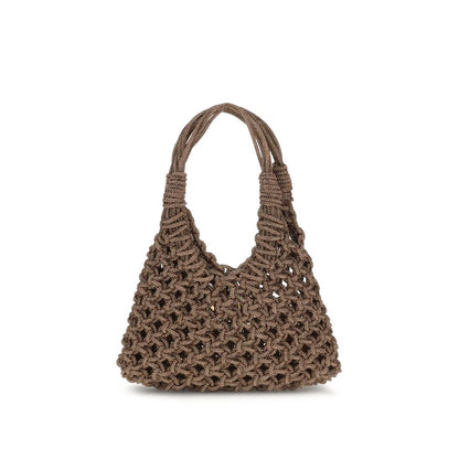HIBOURAMA Brown Resin Handbag
