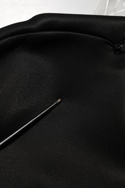 Dolce & Gabbana Black Necklace Crystal DG Logo Sweatshirt Sweater