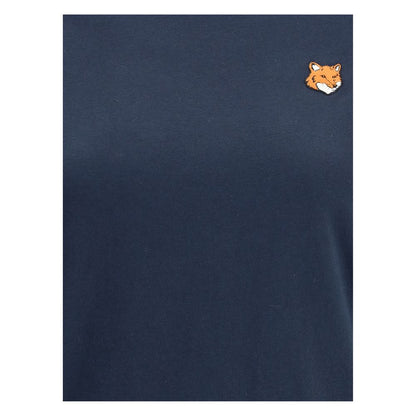 Maison Kitsuné Blue Cotton T-Shirt
