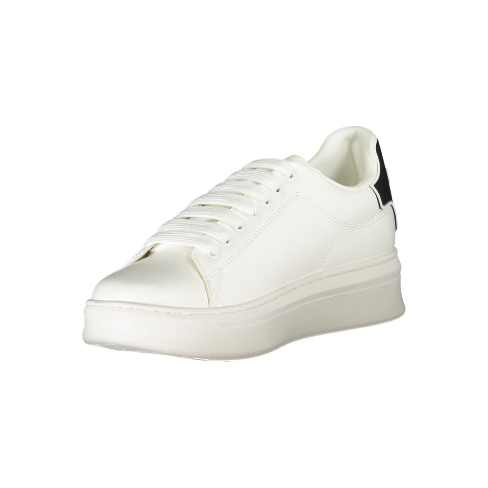Gaelle Paris White Polyethylene Sneaker