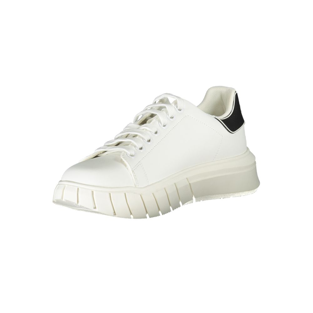 Gaelle Paris White Polyester Sneaker