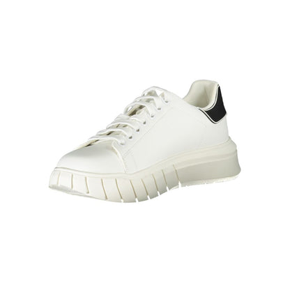 Gaelle Paris White Polyester Sneaker