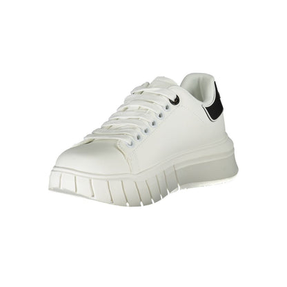 Gaelle Paris White Polyester Sneaker