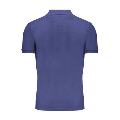 Gianmarco Venturi Blue Cotton Polo Shirt