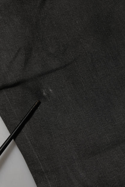 Dolce & Gabbana Dark Gray Cotton Skinny Men Denim Jeans