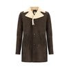 D'amico Brown Leather Coat