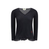 Fendi Black Fleece Wool Top