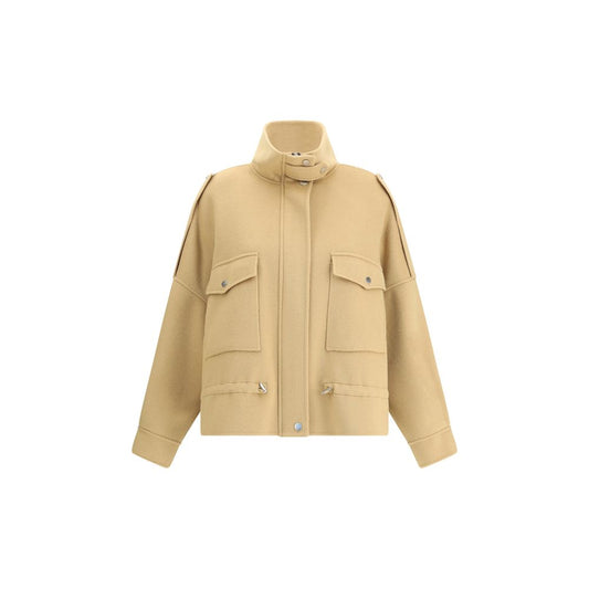PINKO Beige Uldfrakke