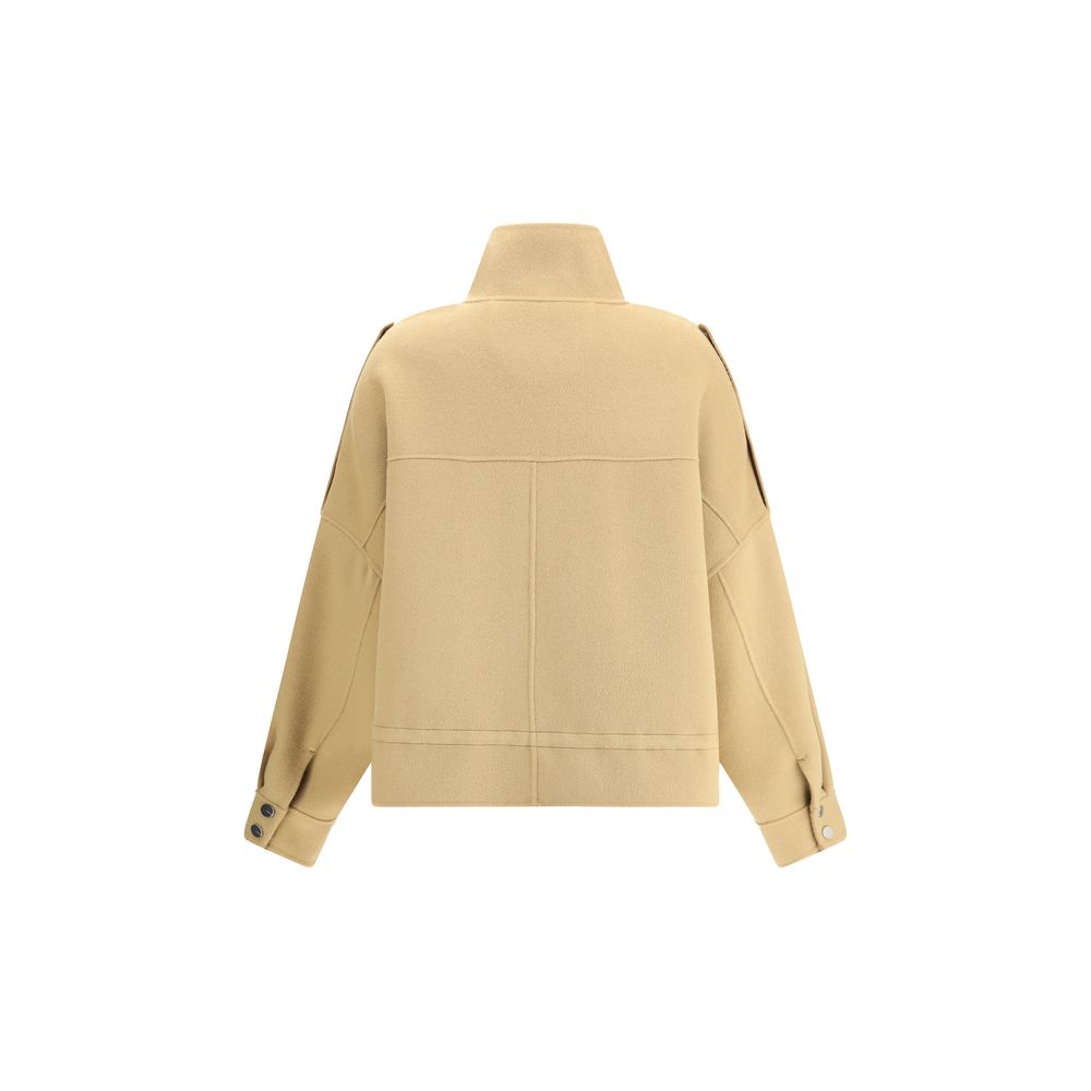 PINKO Beige Uldfrakke