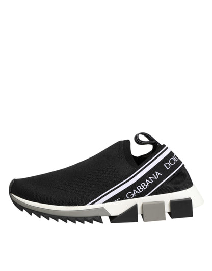 Dolce &amp; Gabbana Sorte Slip-On Sorrento Low Top Sneakers Sko