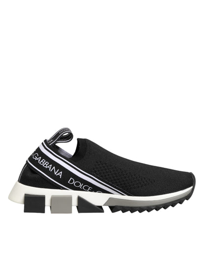 Dolce &amp; Gabbana Sorte Slip-On Sorrento Low Top Sneakers Sko
