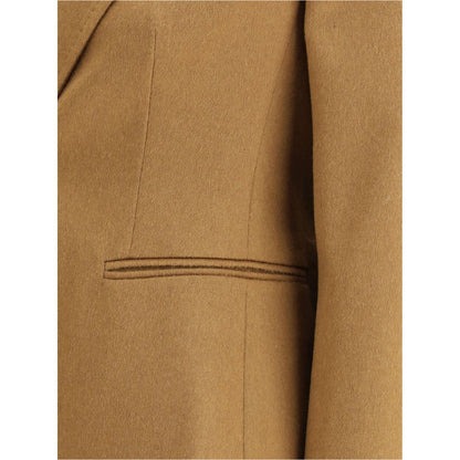 Max Mara Brown Camel Hair  Jackets And Coat
