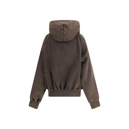 ALAINPAUL Gathered Neckline Hoodie