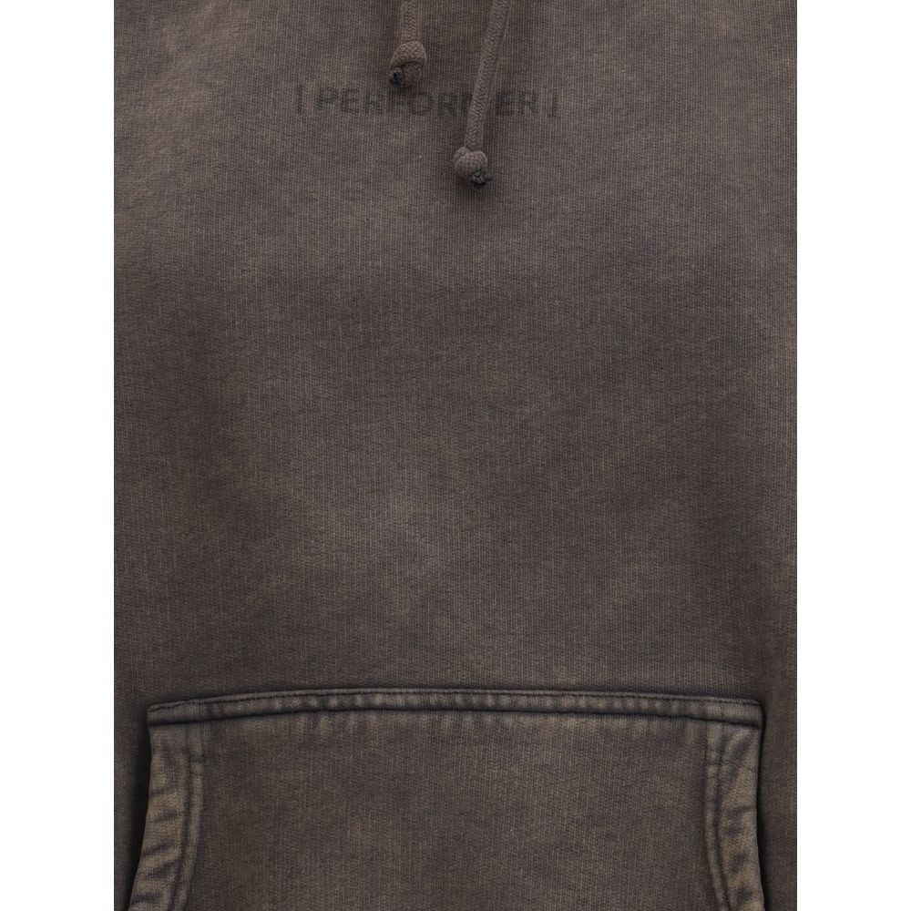 ALAINPAUL Gathered Neckline Hoodie