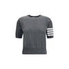 Thom Browne Gray Fleece Wool T-Shirt