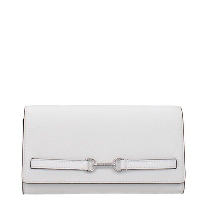 Michael Kors White Leather Clutch Bags