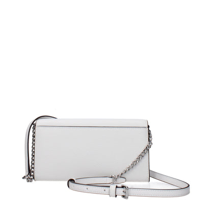 Michael Kors White Leather Clutch Bags