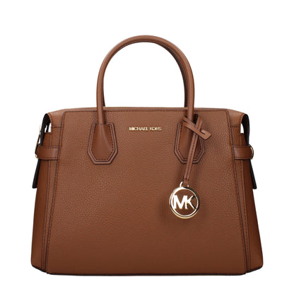 Genți de mână Michael Kors din piele maro