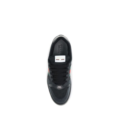Gucci Black Calf Leather Bos Taurus Sneakers