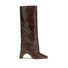 Coperni Brown Leather High Heel Boots