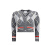 Thom Browne Gray Fleece Wool Cardigan