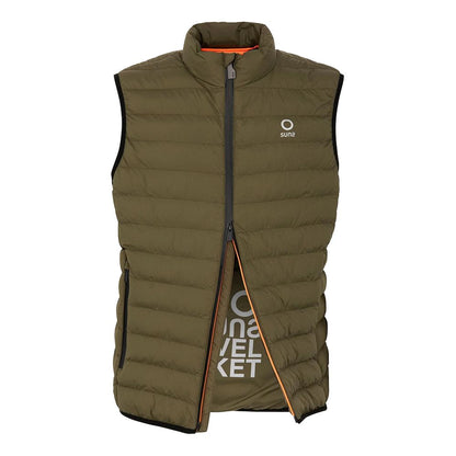 Suns Green Polyester Sleveless Jacket