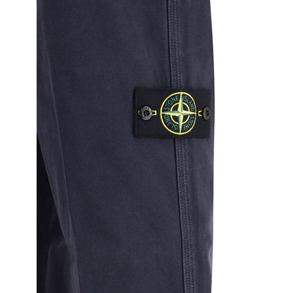 Stone Island Purple Cotton Casual Pants