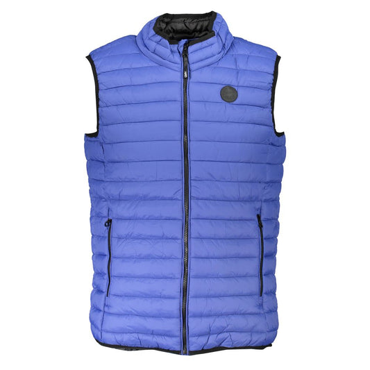 Gianmarco Venturi Blue Polyamide Sleveless Jacket