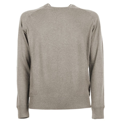 Emilio Romanelli Beige Cashmere Men Sweater