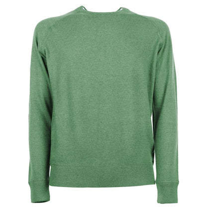 Emilio Romanelli Green Cashmere Men Sweater