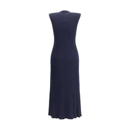 SA SU PHI Blue Cashmere Casual Dress