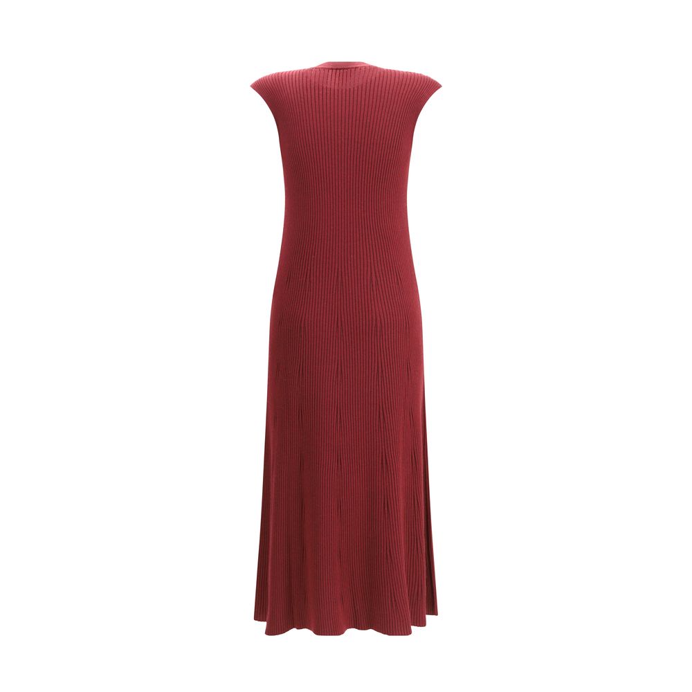 SA SU PHI Bordeaux Cashmere Casual Dress