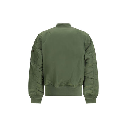 ALPHA INDUSTRIES Green Nylon Bomber
