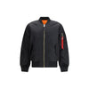 ALPHA INDUSTRIES Black Nylon Bomber
