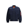 ALPHA INDUSTRIES Blue Nylon Bomber