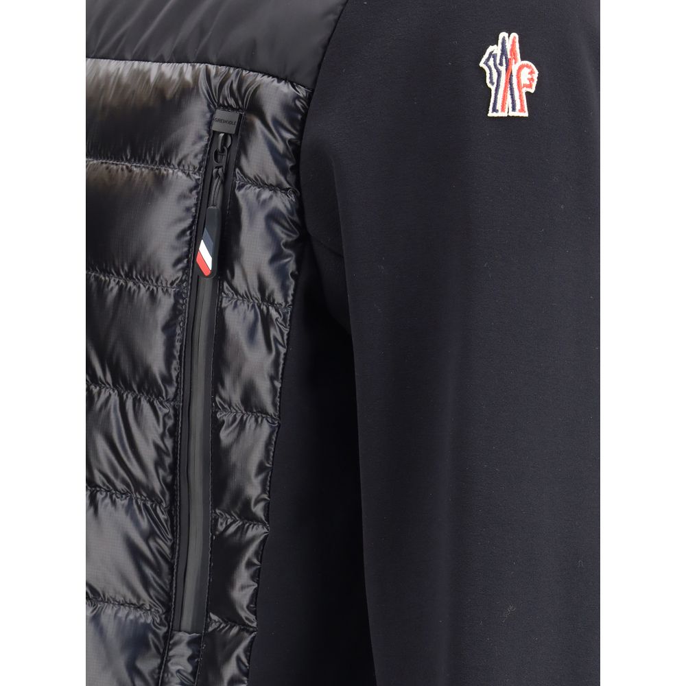 Moncler Grenoble Sort Polyester Shelljakke